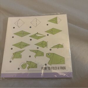 Sealed Unbranded Oragami Set With Examples And Multi Colored Paper